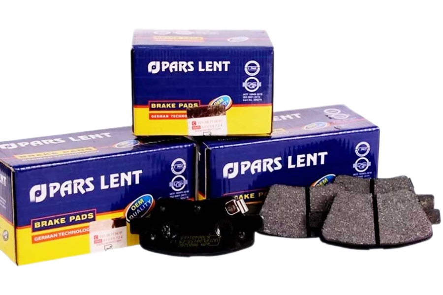 لنت ترمز جلو پژو 405 برند پارس OEM آبی صادراتی