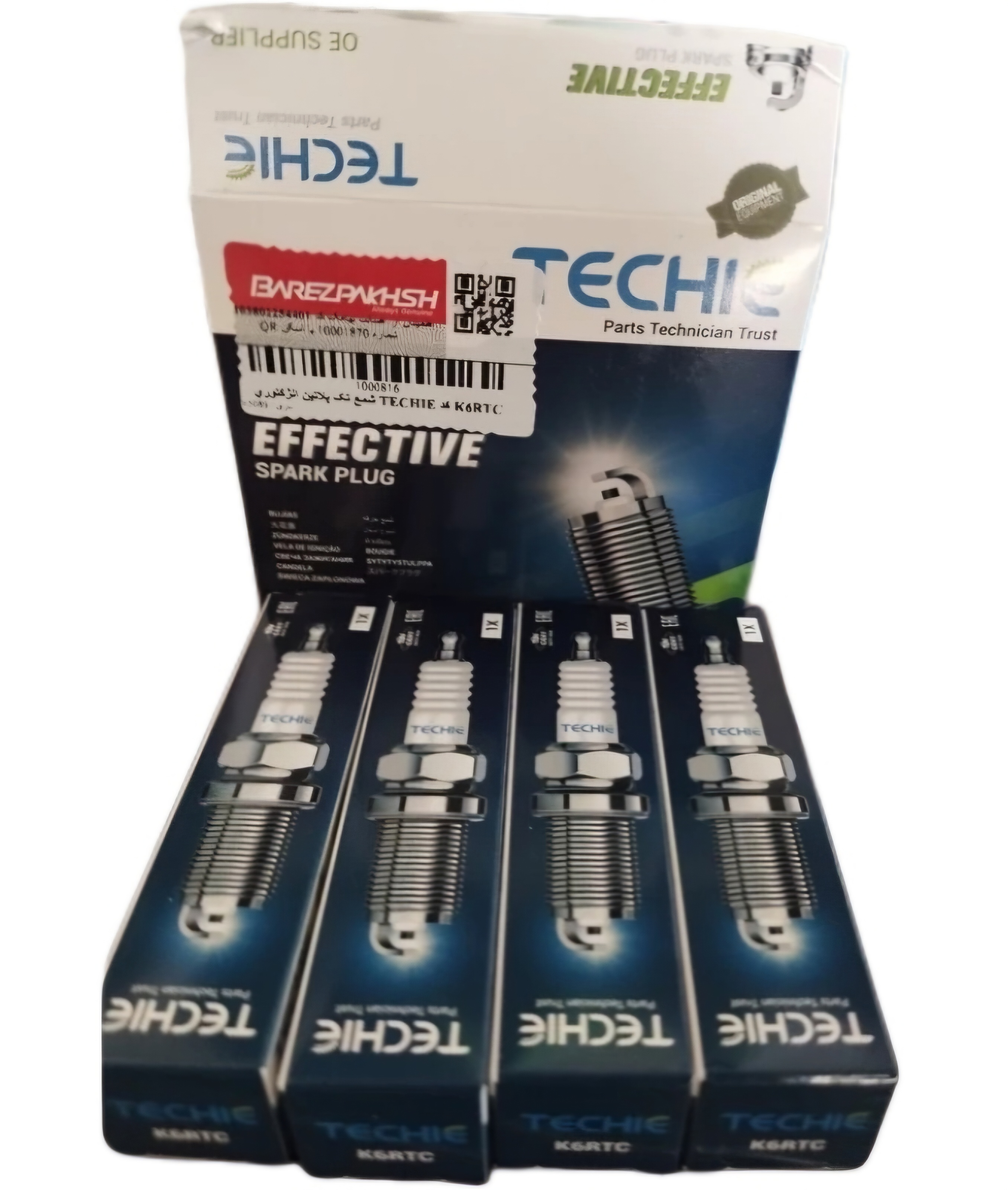 شمع تک پلاتین TECHIE بسته 4 عددی