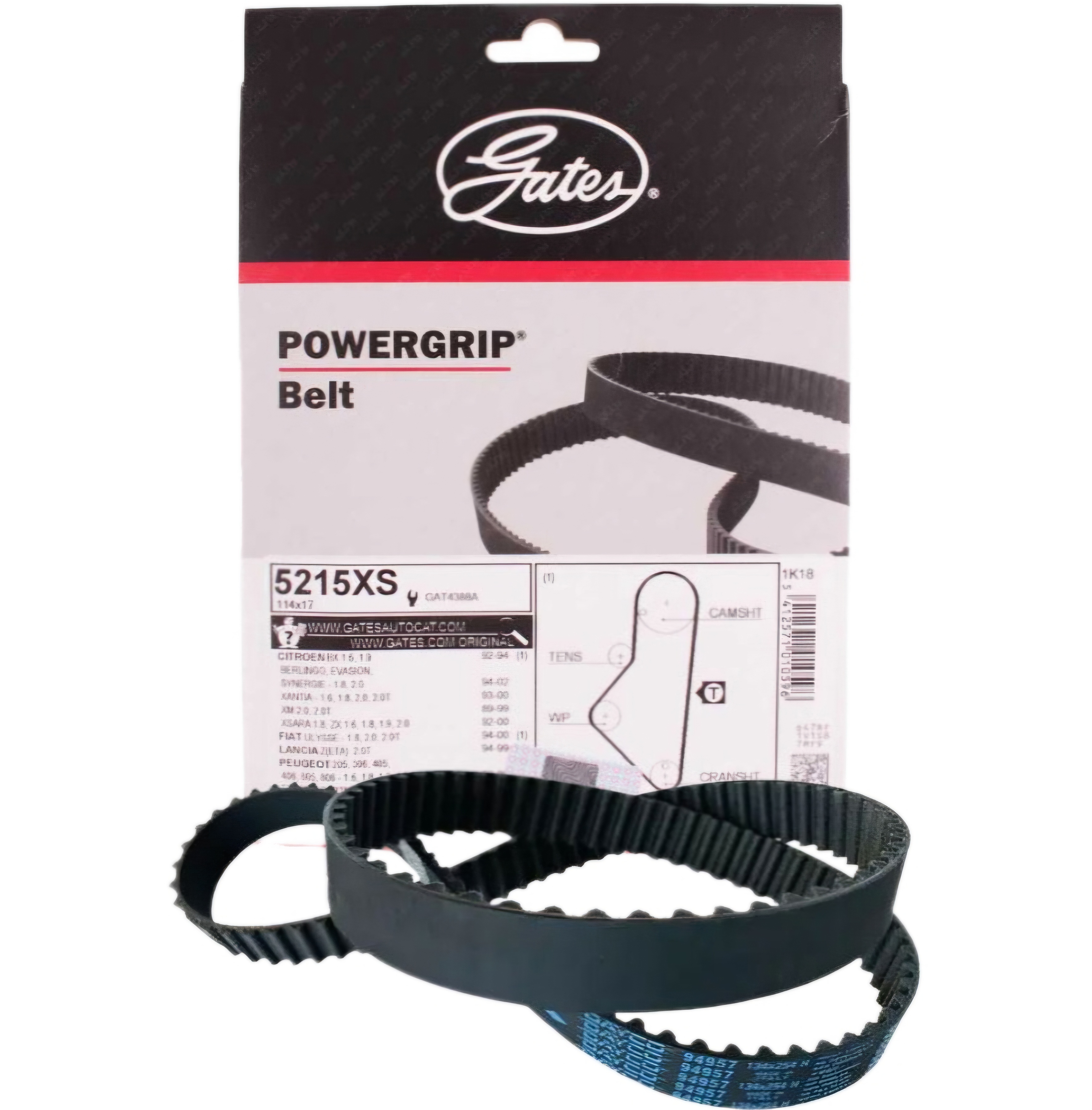 تسمه تایم پژو ۲۰۶ تیپ ۵ برند پاور گریپ