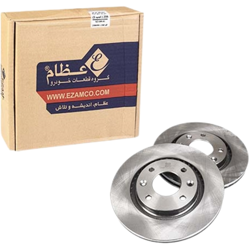 دیسک چرخ جلو پژو ۲۰۶ تیپ ۵ برند عظام