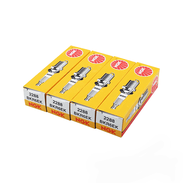 شمع دو پلاتین پایه کوتاه NGK ژاپن BKR6EK 2288 نیکل (اصلی) 4عددی