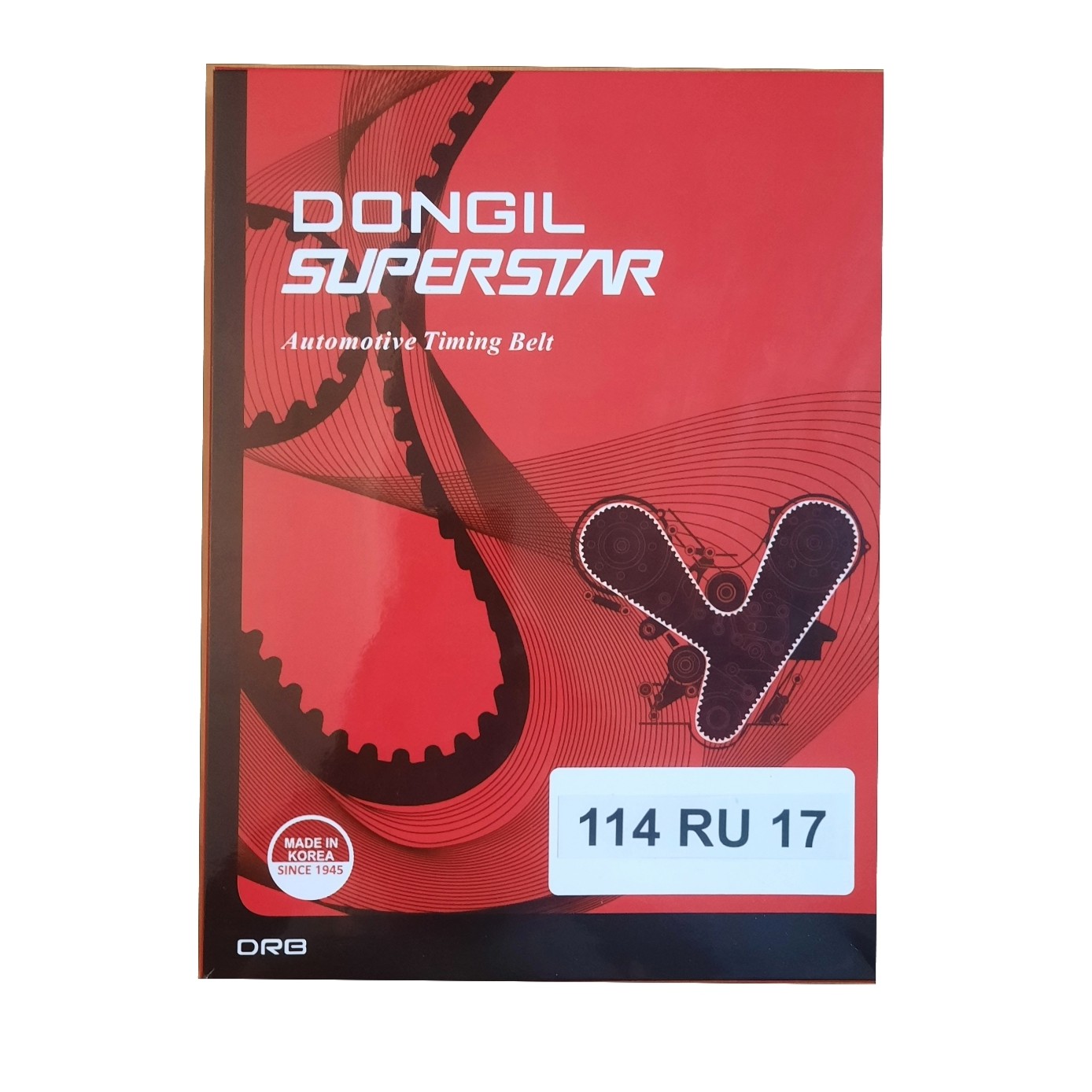 تسمه تایم پژو ۴۰۵ دانگیل کره 114 دندانه کد 114RU17