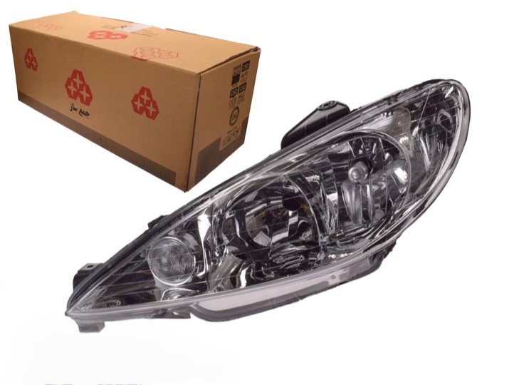 چراغ جلو پژو ۲۰۶ چپ بدون موتور جمع ساز