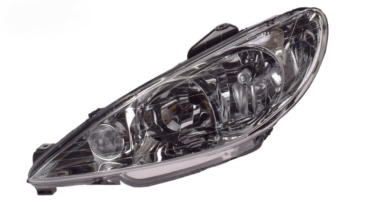 چراغ جلو پژو ۲۰۶ چپ بدون موتور جمع ساز